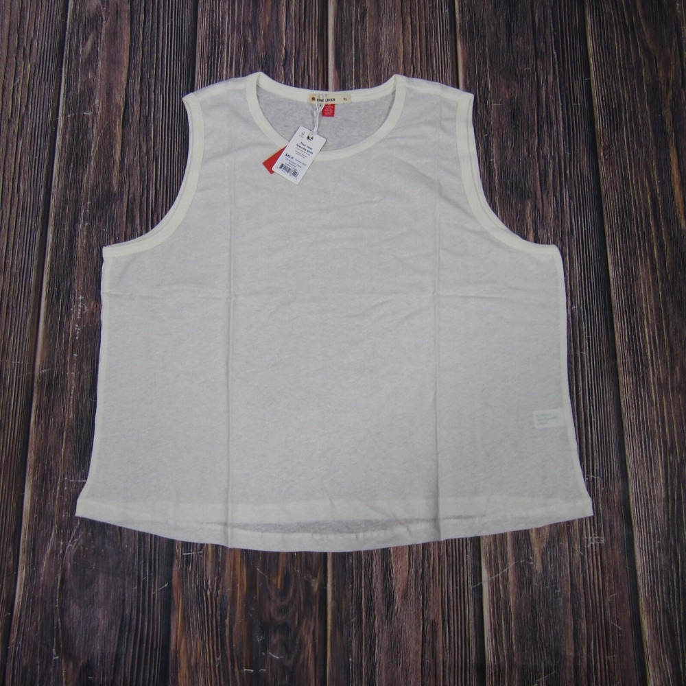 Marine Layer NEW NWT Womens XL White Oversized Tank Top Athletic Workout Active